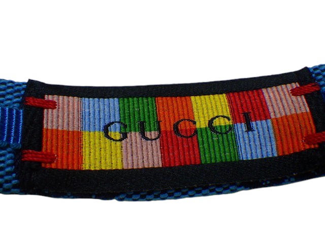 7059 - Gucci Gucci Canvas Headband, Light Blue