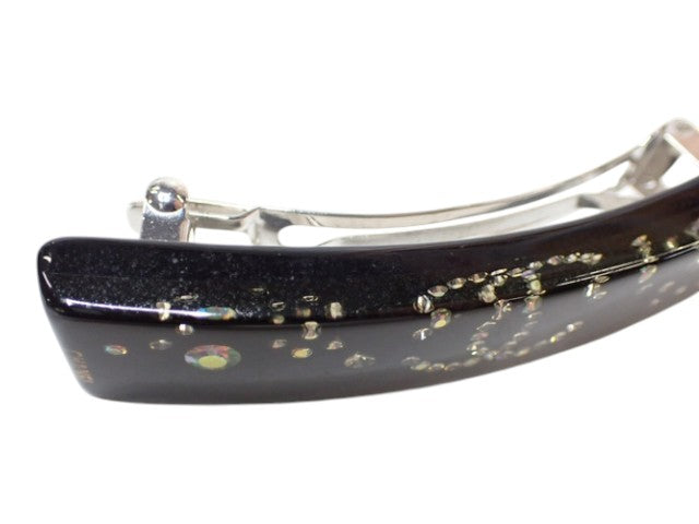7530 - Chanel Coco Hair Barrette Black