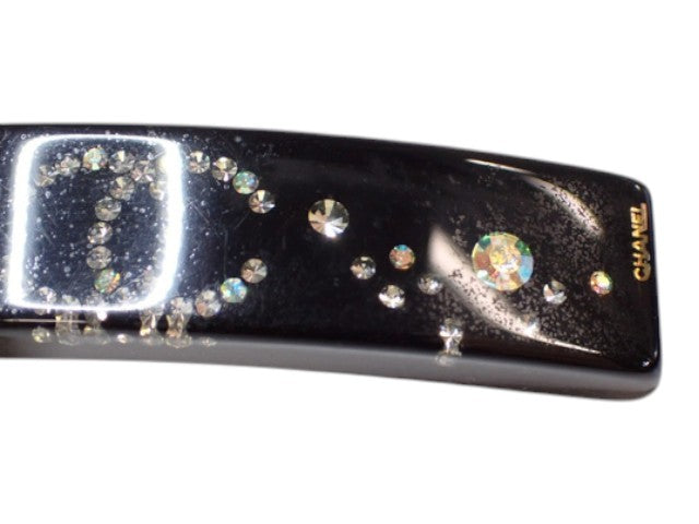 7530 - Chanel Coco Hair Barrette Black