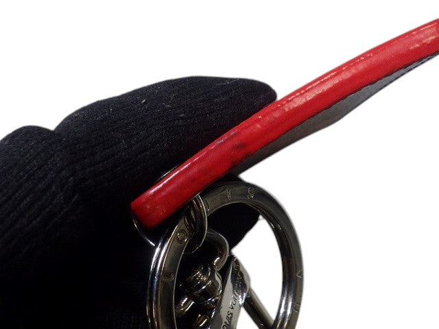 7536 - Louis Vuitton Porte-Clés Illustr Graphite Christmas Key Holder Black