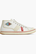 6843 - Bottega Veneta White Canvas Platform Sneakers Lace Up - Size 41 - New in Box