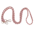 Pom Pom London Straps straps - Pink and White with Gold Hardware