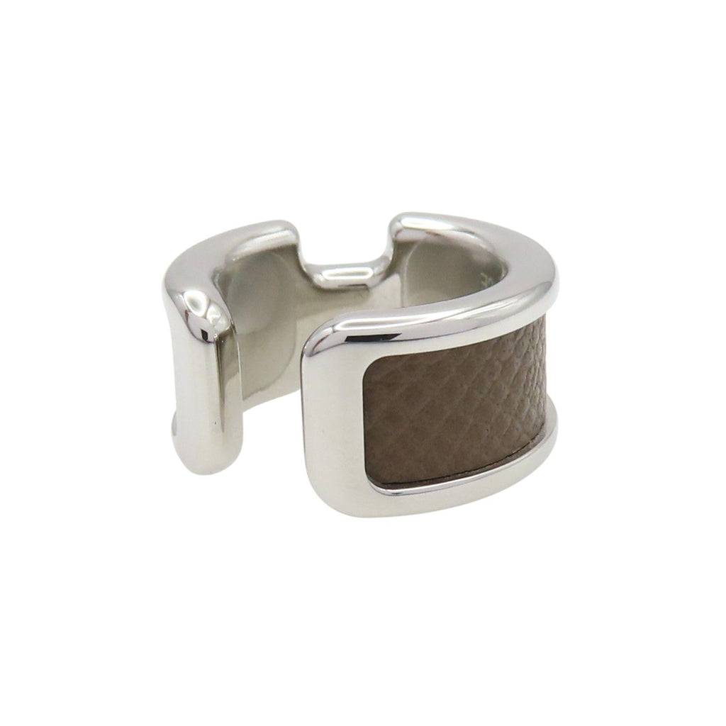 6030 - HERMES Etoupe Ear Cuff / Silver / Excellent