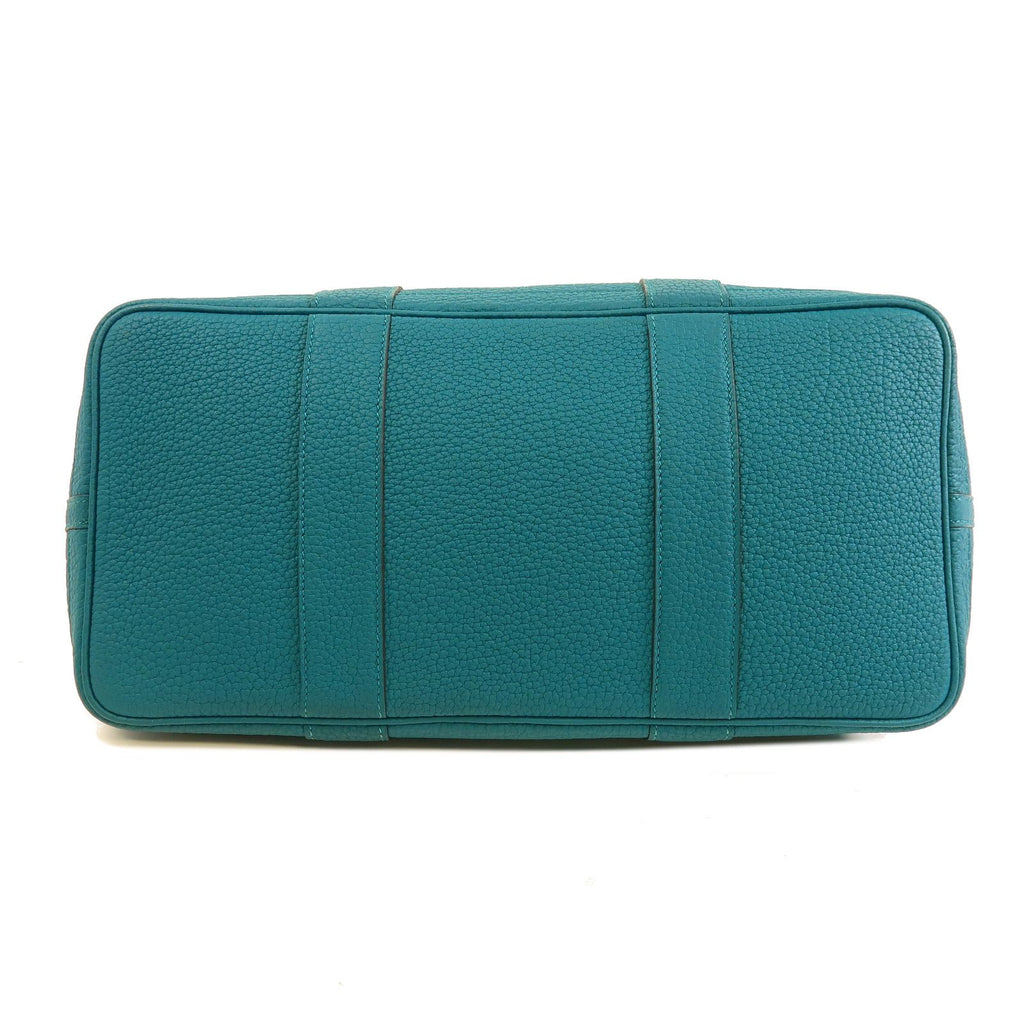6937 - Hermes Nagonda Leather Garden Party PM Teal