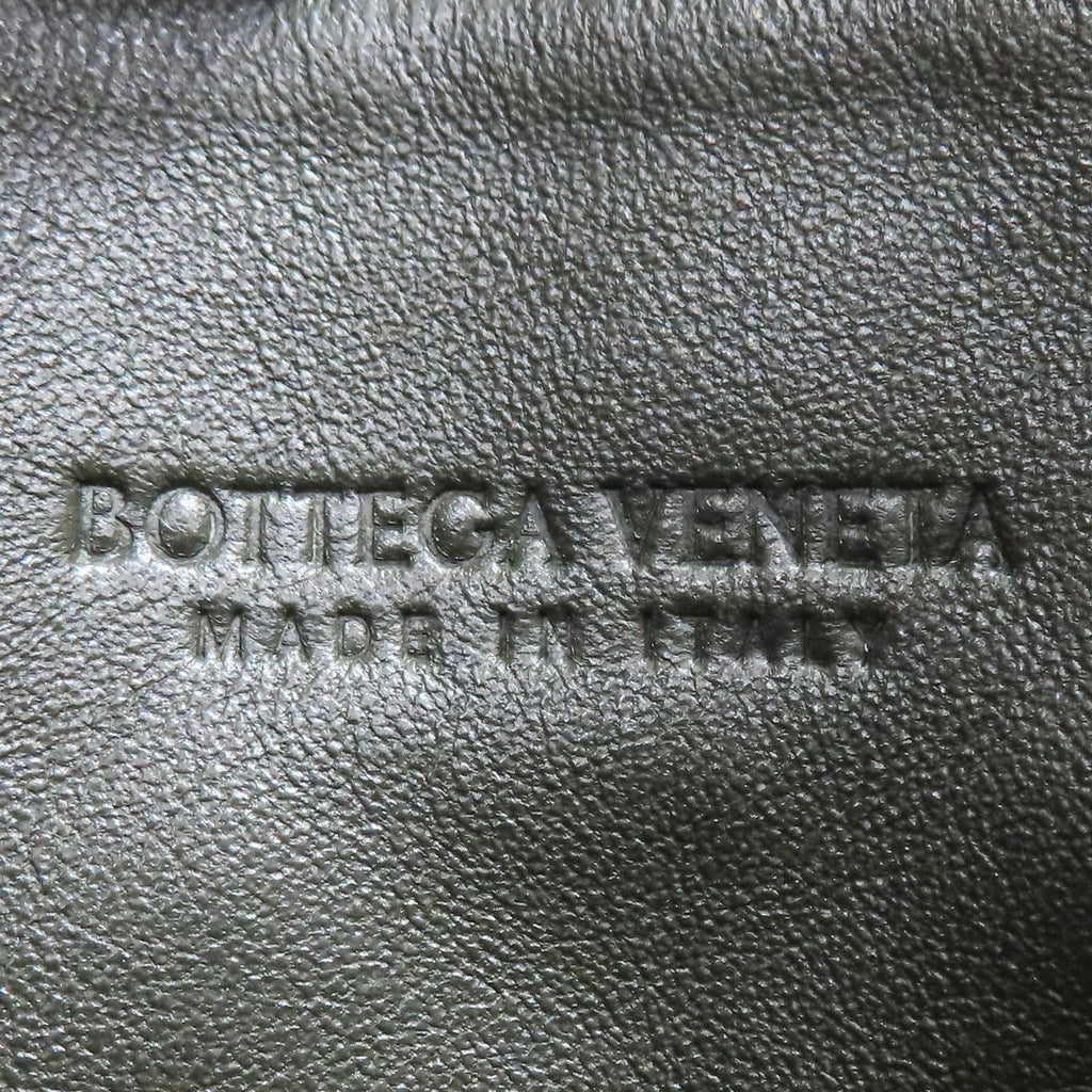 6042 - Bottega Veneta Intrecciato Padded Clutch Dark Green