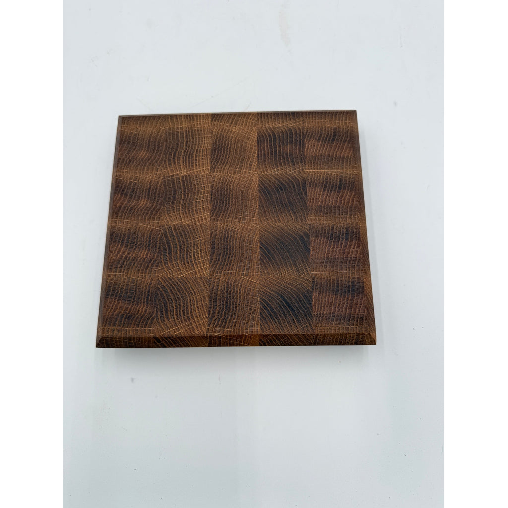 Handcrafted White Oak End Grain Board, 8x7.5x1.5, small cutting board, bar board, hardwood, butcher block style