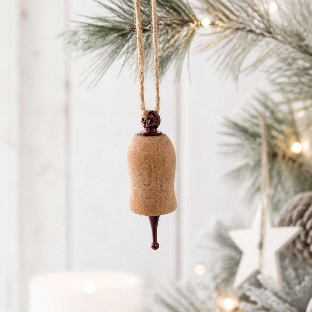 Hand Turned Christmas Ornament Collection, Wood and Epoxy, 2.5 Inch, One of a Kind