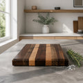 Walnut and Sycamore Cutting Board, Edge Grain, 12x8x1.5 Inch, Hand Crafted, SKU 1480