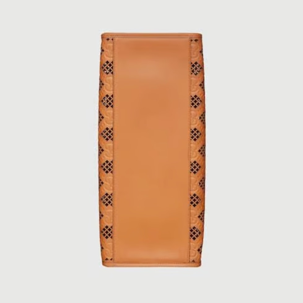 Gucci Ophidia Perforated Leather Tote Bag | Brown | NWT