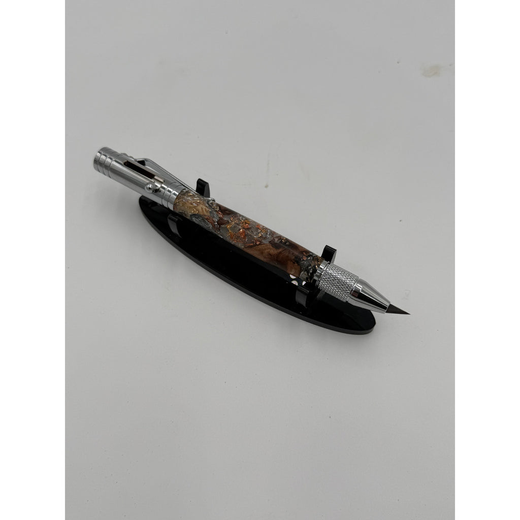 Handcrafted Bolt Action Precision Knife, Extra Replacement Blade, Three Hand Turned Styles