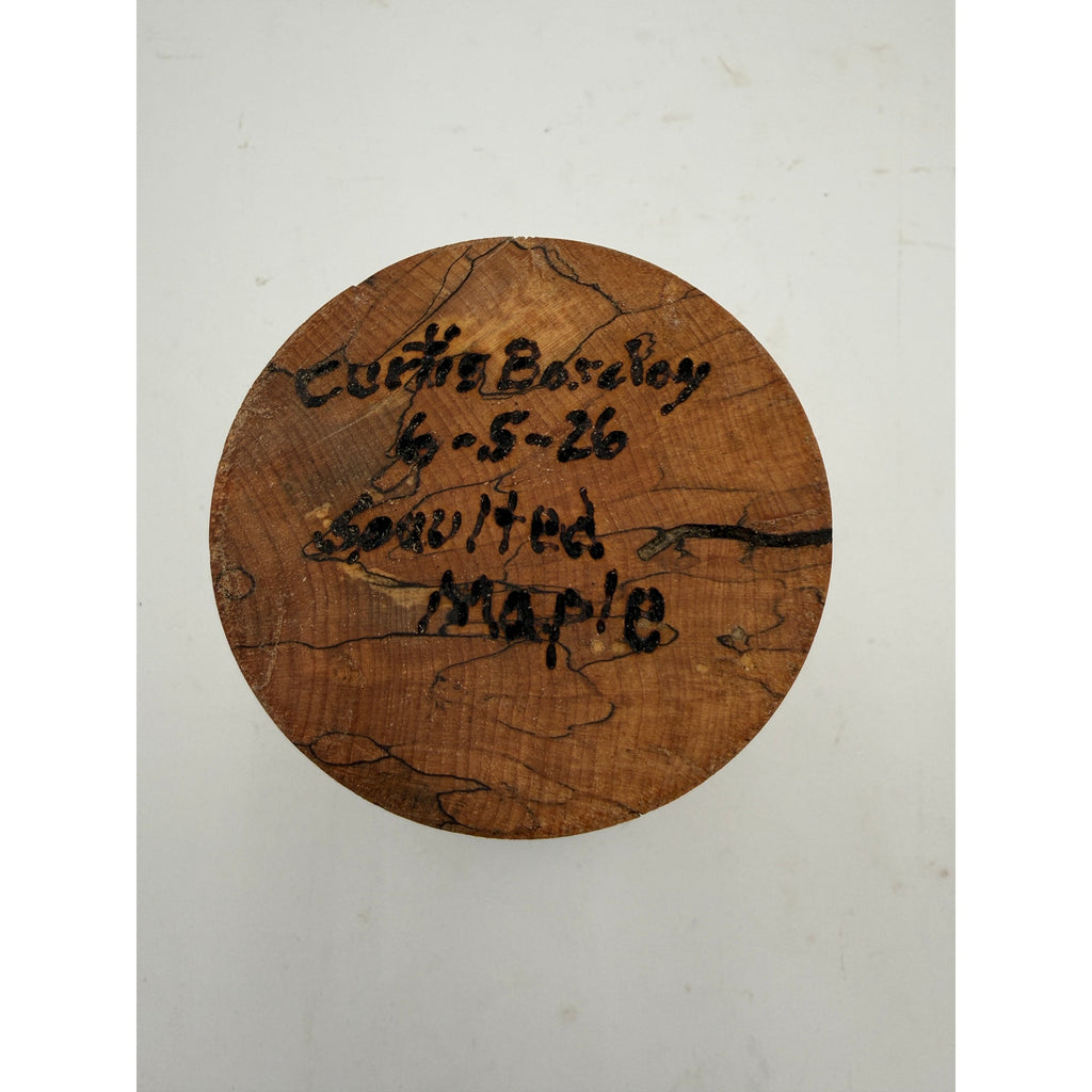 Hand Turned Spalted Maple Wood Vase 5 x 7.5, hardwood decor, handcrafted, natural grain, dried flower display