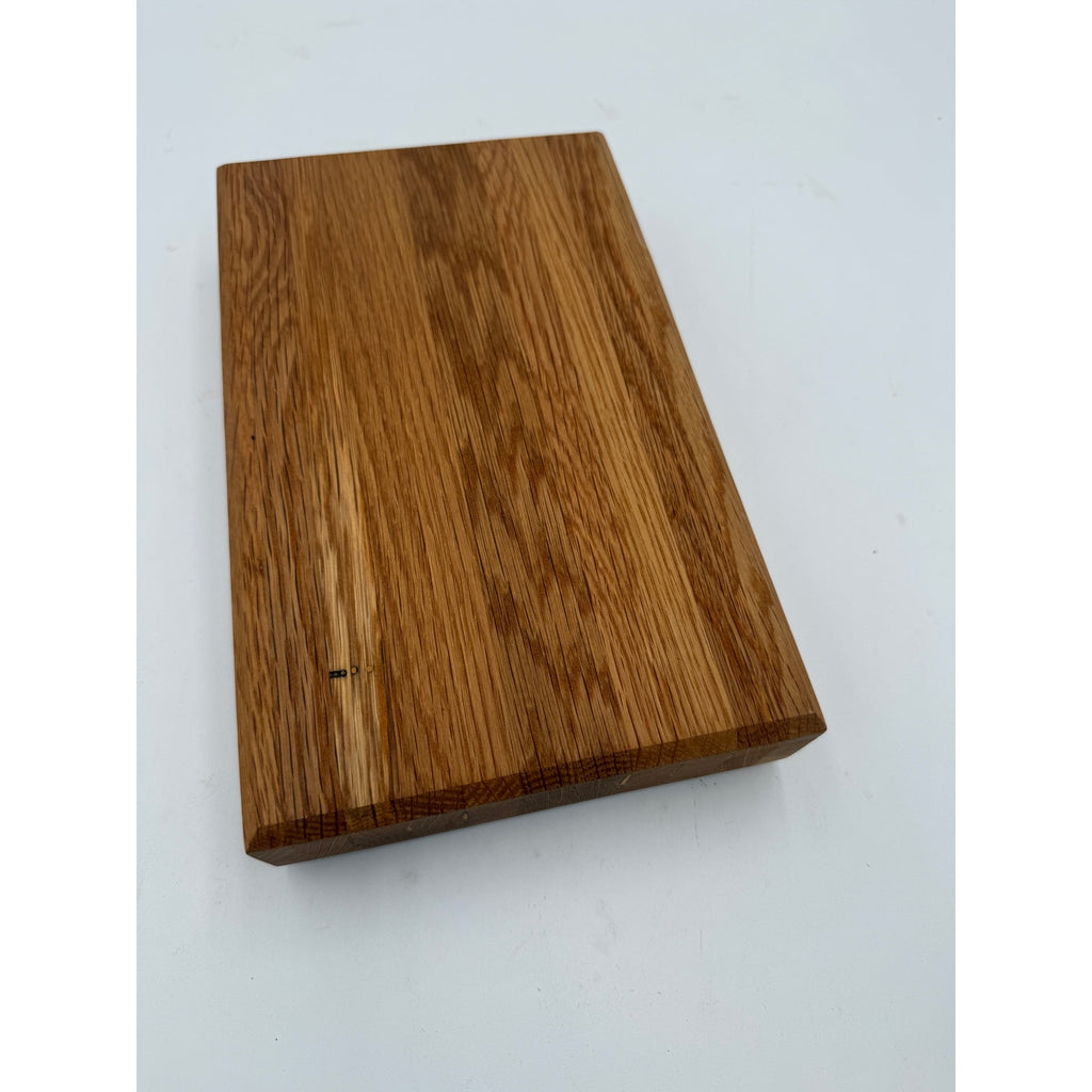 Reclaimed Oak Cutting Board from Iowa School, hand crafted, 11 x 6.5 x 2, food safe finish, rustic kitchen gift