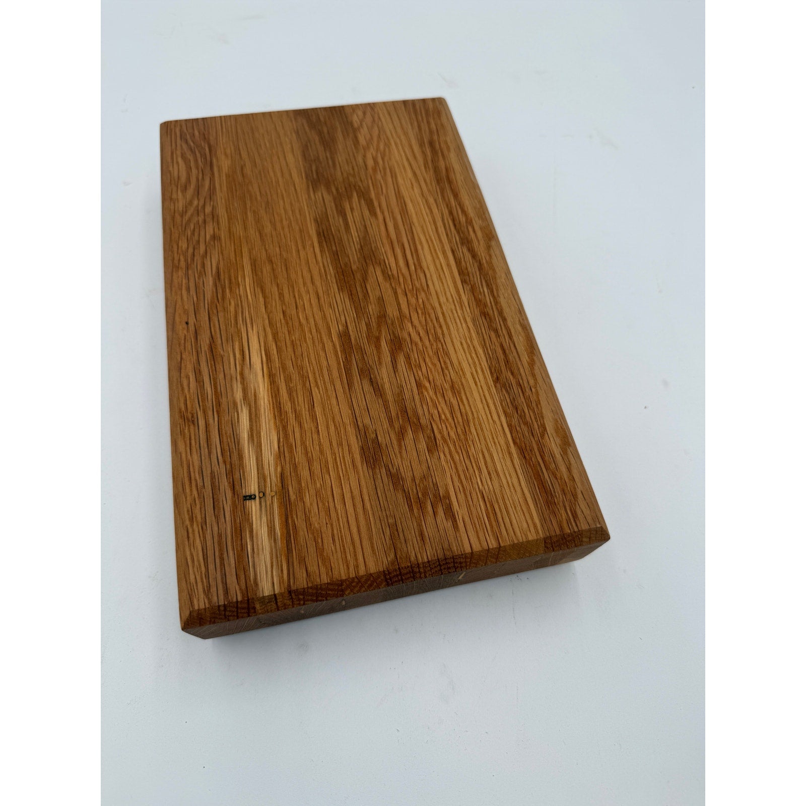 Reclaimed Oak Cutting Board from Iowa School, hand crafted, 11 x 6.5 x 2, food safe finish, rustic kitchen gift