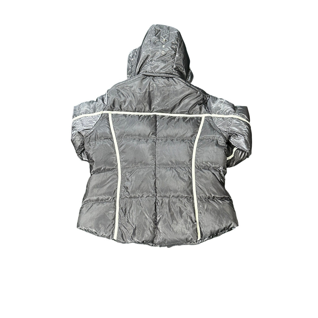 Bogner Metallic Silver Down Feather Ski Coat Size 46 Excellent