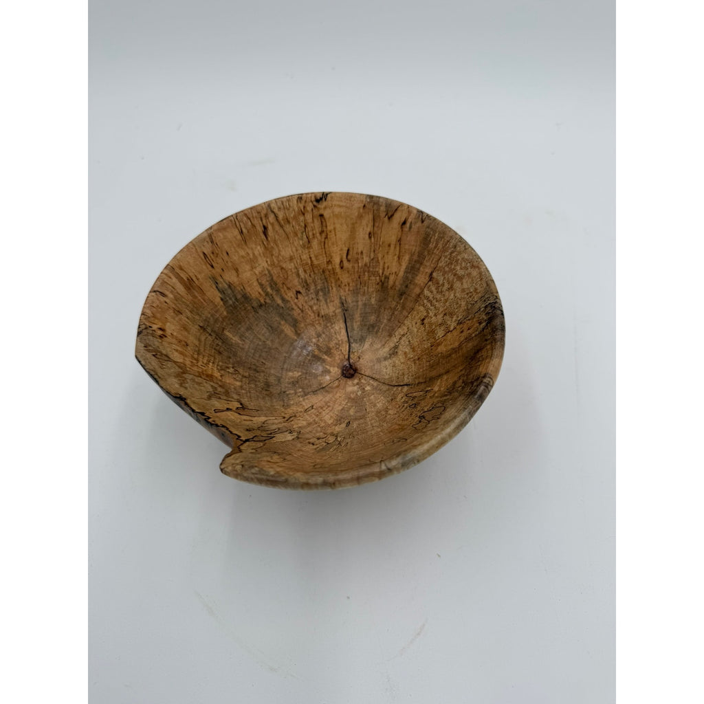 Natural Edge Spaulted Maple Bowl