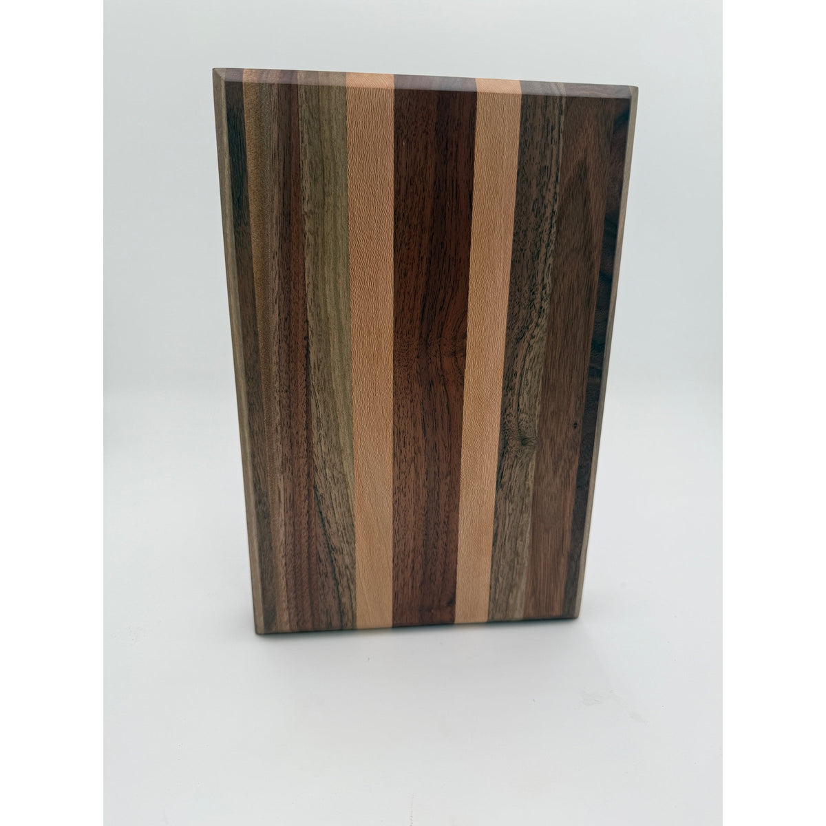 Walnut and Sycamore Cutting Board, Edge Grain, 12x8x1.5 Inch, Hand Crafted, SKU 1480