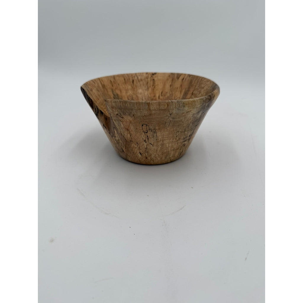 Natural Edge Spaulted Maple Bowl