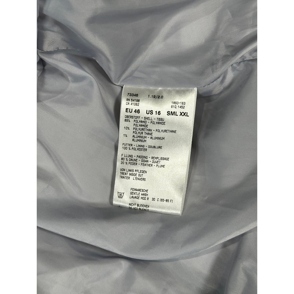 Bogner Metallic Silver Down Feather Ski Coat Size 46 Excellent