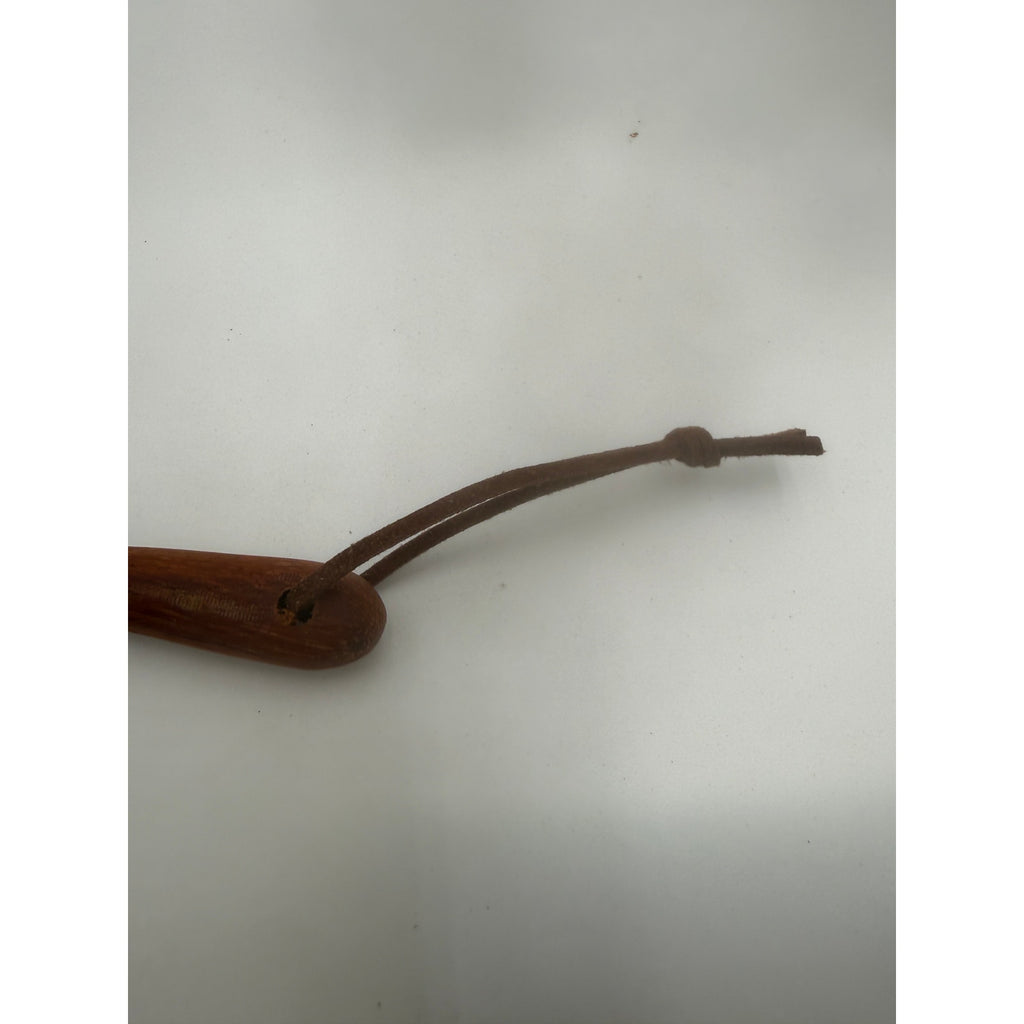 Ash Wooden Spoon with Tree Branch Handle, 9 Inch Long, Food Safe, SKU 1466