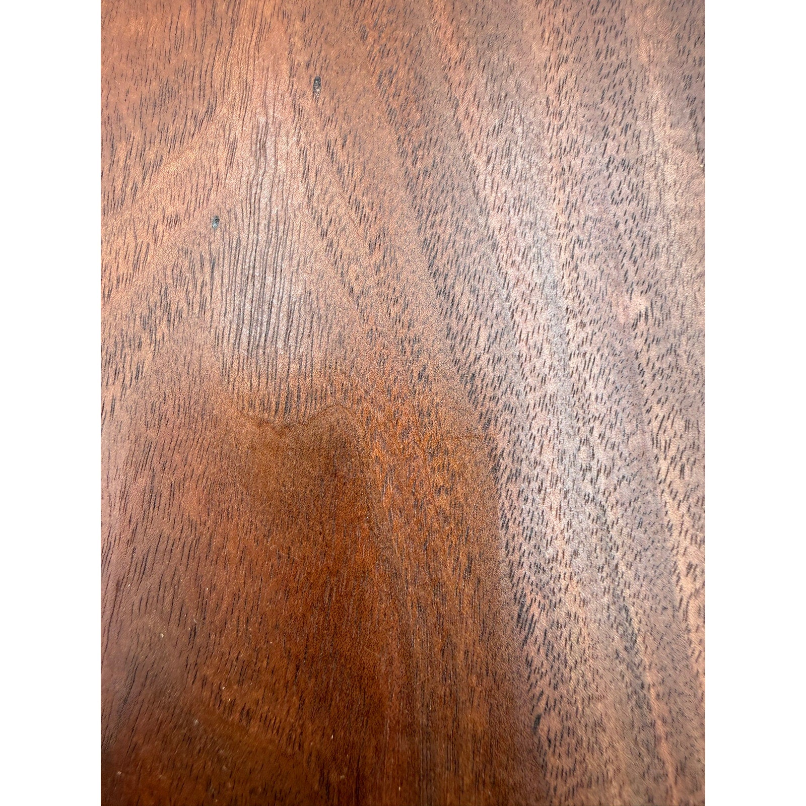 Heirloom Walnut Charcuterie Board with Handle, live edge serving tray, wrought iron handle, 13.75 x 14 x 1.75, thick substantial, functional