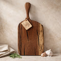 Live Edge Walnut Charcuterie Board with Handle, 21 x 9.5 x 1.25 in, serving tray, cheese board, kitchen gift
