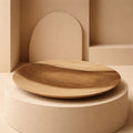 Rainbow Poplar Hand Turned Serving Platter, 11.75 x 1.5 inches, food safe finish, functional decor, handmade wood bowl