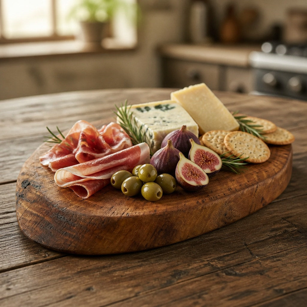 Handcrafted Walnut Live Edge Charcuterie Board, end grain, 14.5 x 9.25 x 1 in, serving platter, cheese board, rustic kitchen decor