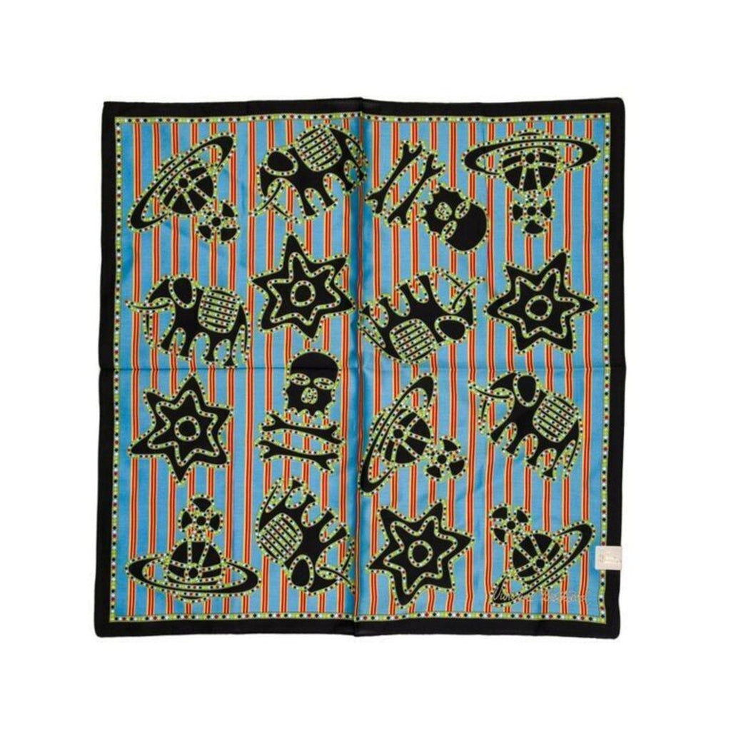 Vivienne Westwood Scarf | Multicolor Print | Embroidered Logo | NWT
