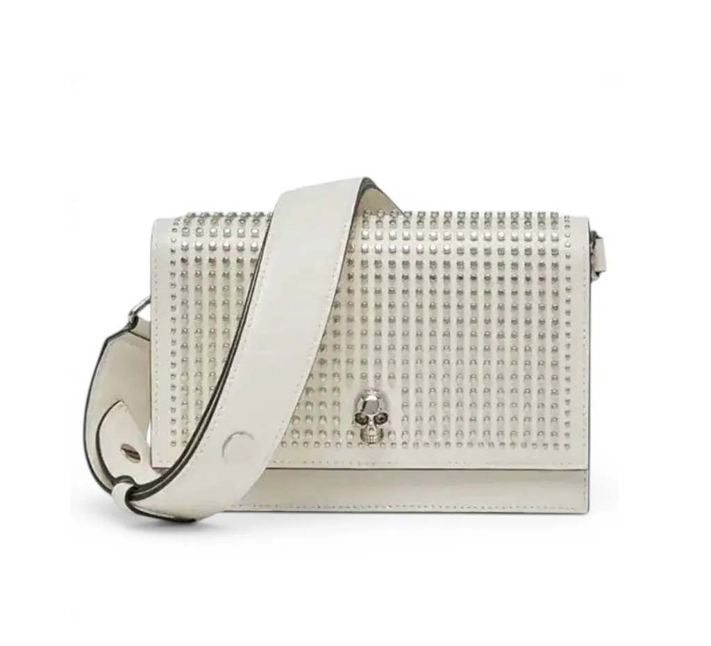 6779 - Alexander Mcqueen Studded Skull Bag Cream / Cream / NWT - Image 1