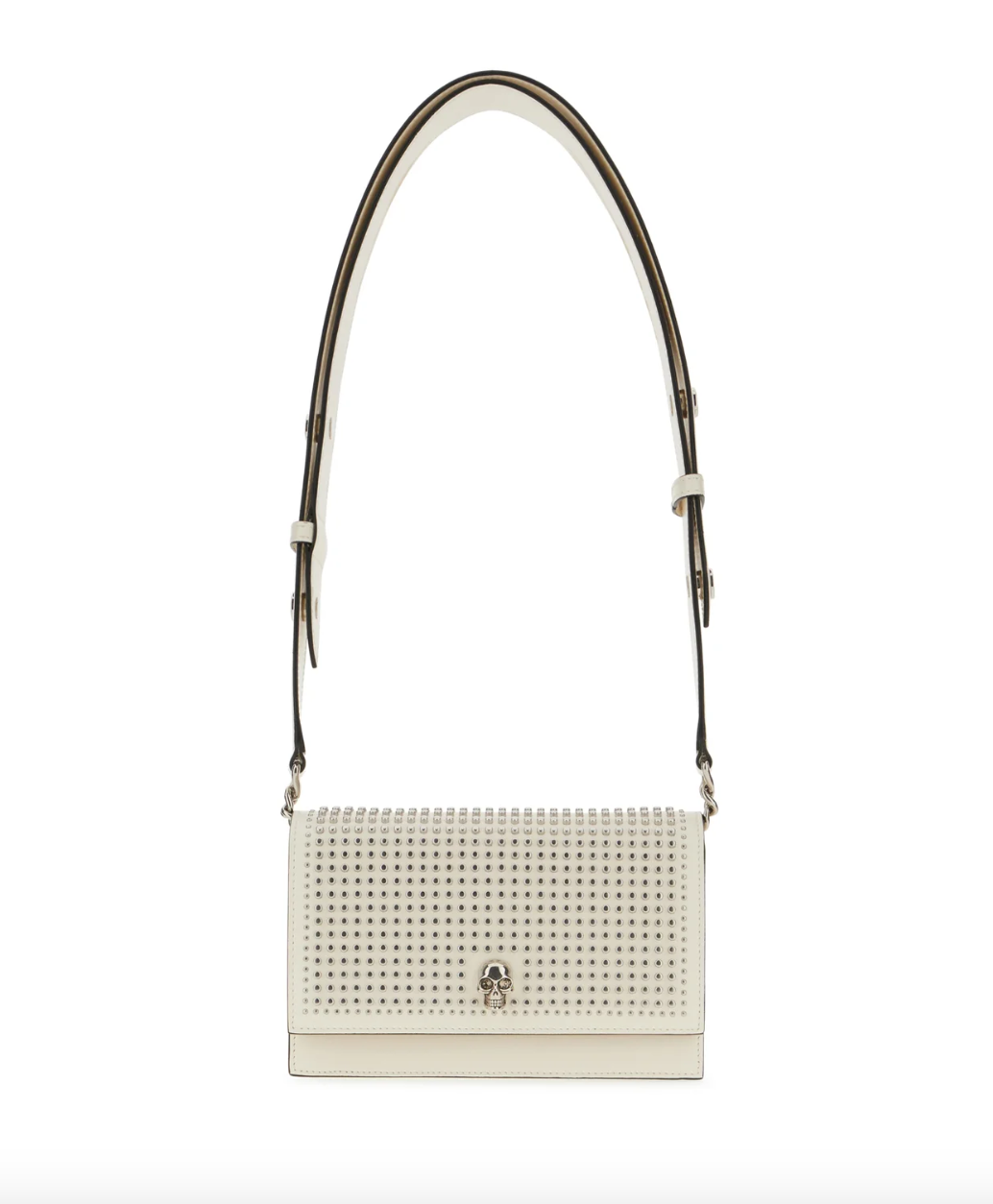 6779 - Alexander Mcqueen Studded Skull Bag Cream / Cream / NWT - Image 2