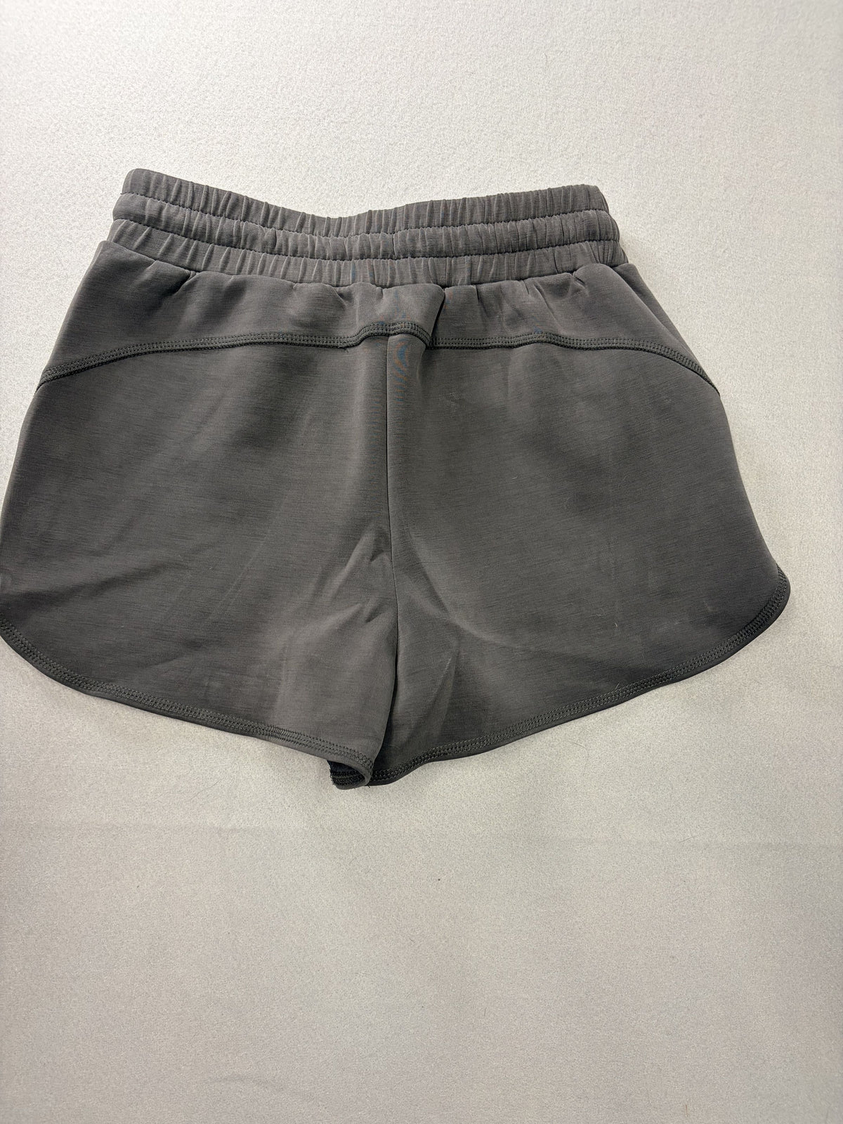 AS Revival Sweat Shorts Dark Gray Drawstring Curved Hem Pockets Women's Size M - Image 3