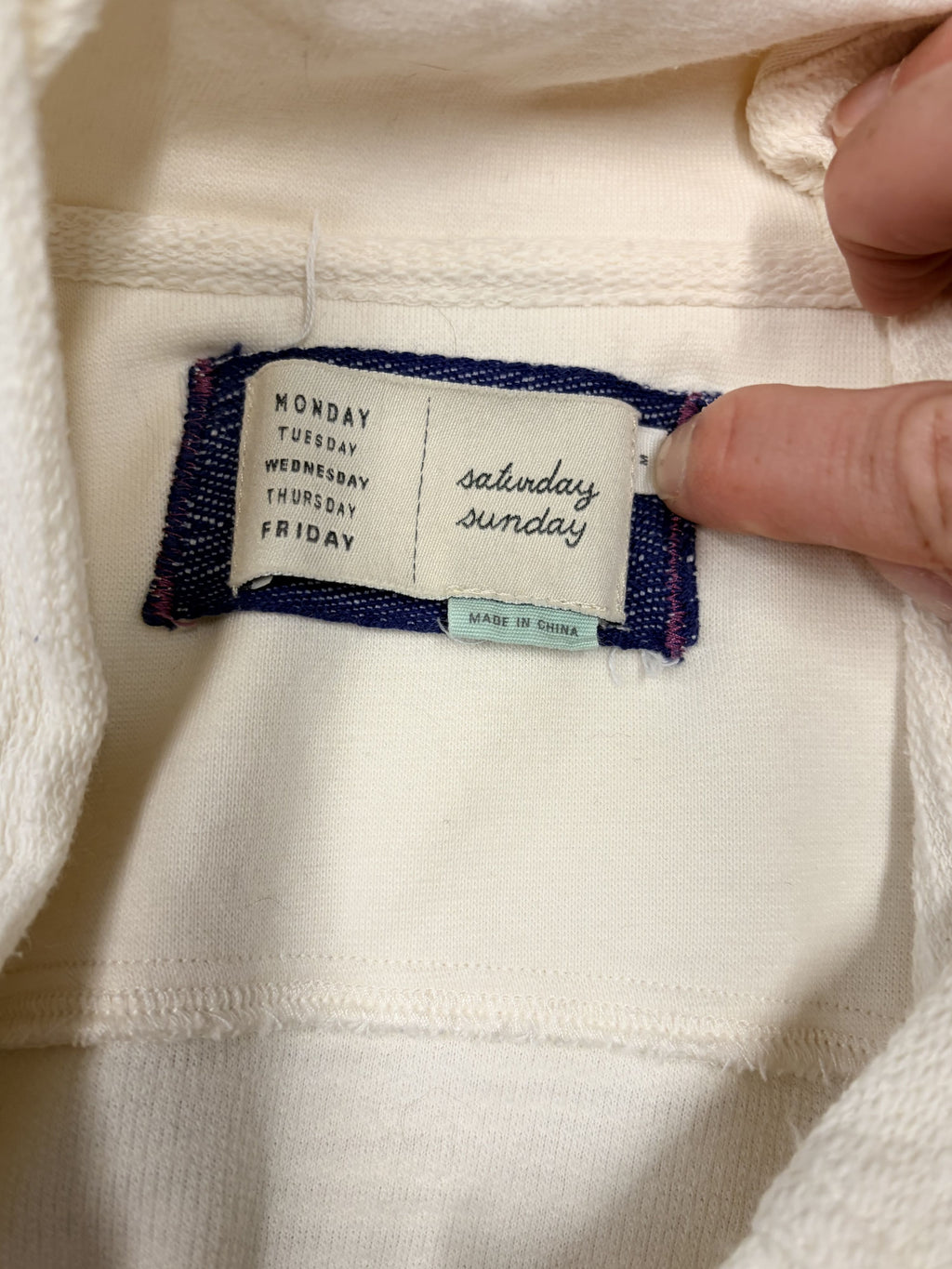 Anthropologie Saturday Sunday Quinn Ivory Jacket M Women's - Image 3