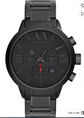 Armani Exchange AX1277 ATLC Men's Chronograph Black Stainless Steel - Image 1