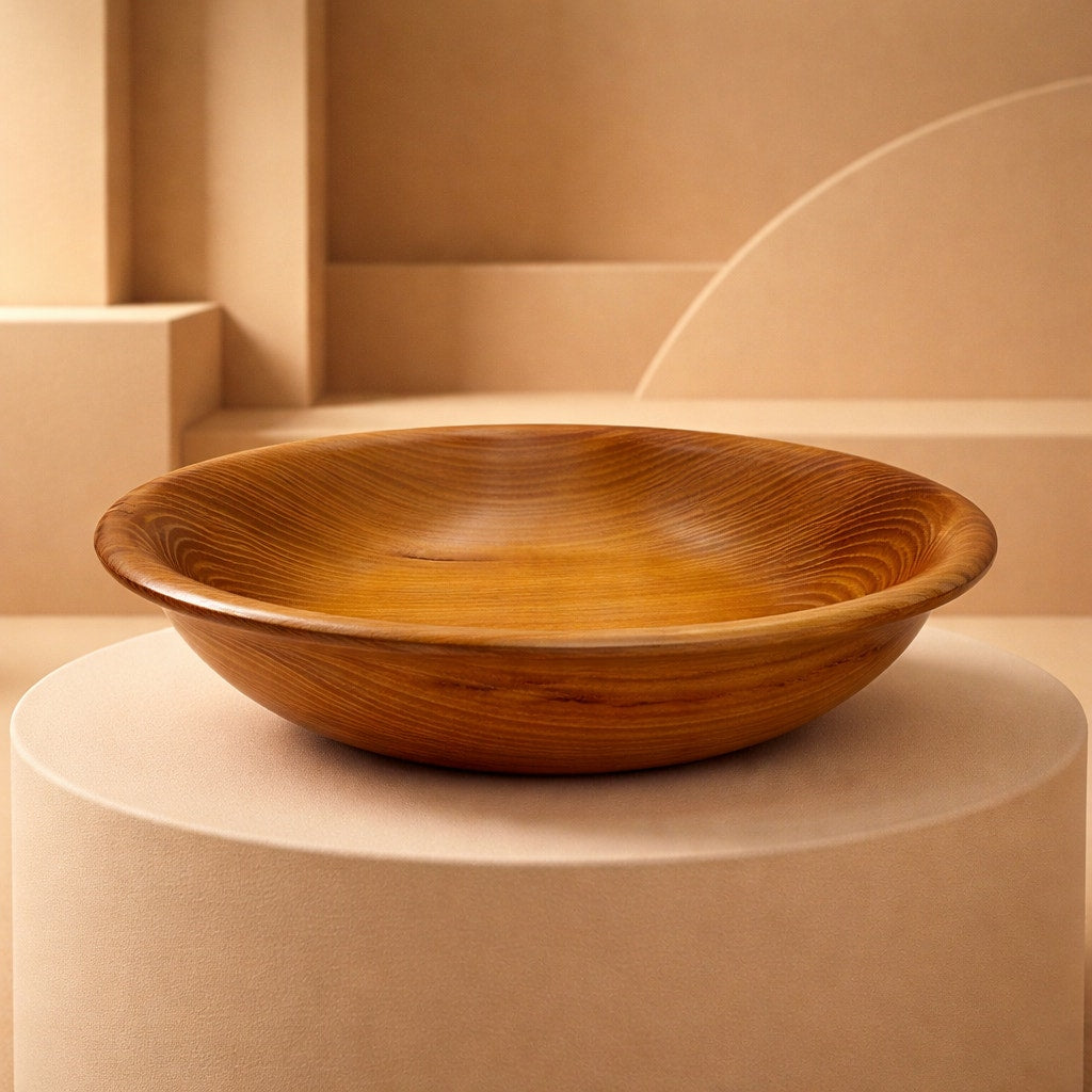 Hand Turned Osage Orange Wood Bowl 11.5"