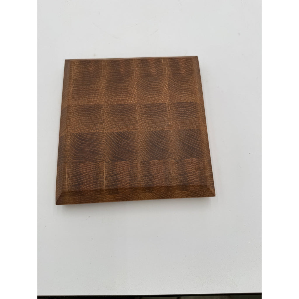 Handcrafted White Oak End Grain Board, 8x7.5x1.5, small cutting board, bar board, hardwood, butcher block style