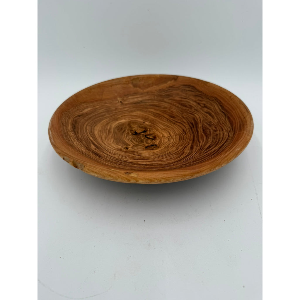 Hand Turned Honey Locust Wood Bowl 9.5 x 2, rustic centerpiece, serving bowl, decorative home, food safe finish