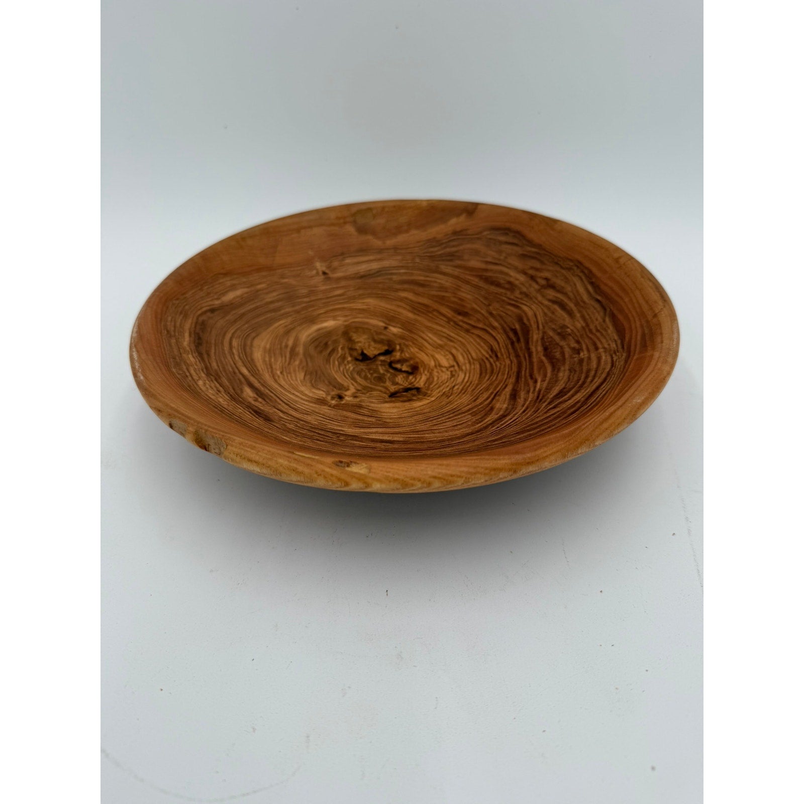 Hand Turned Honey Locust Wood Bowl 9.5 x 2, rustic centerpiece, serving bowl, decorative home, food safe finish