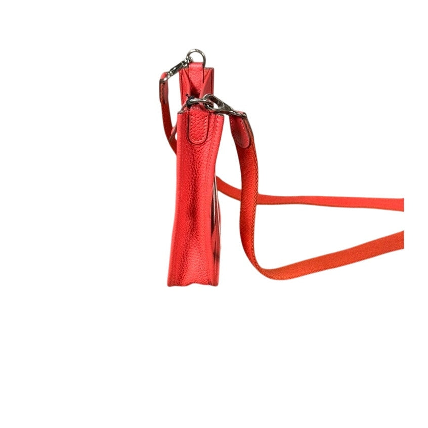 Hermès Evelyne TPM Pumpkin Orange Palladium Hardware Excellent