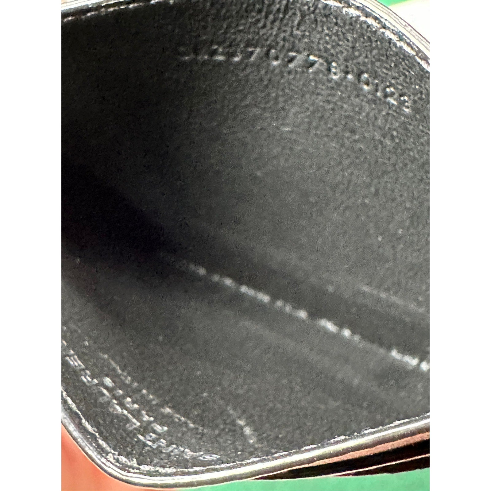 Saint Laurent Cassandre Card Case Black Silver NWT
