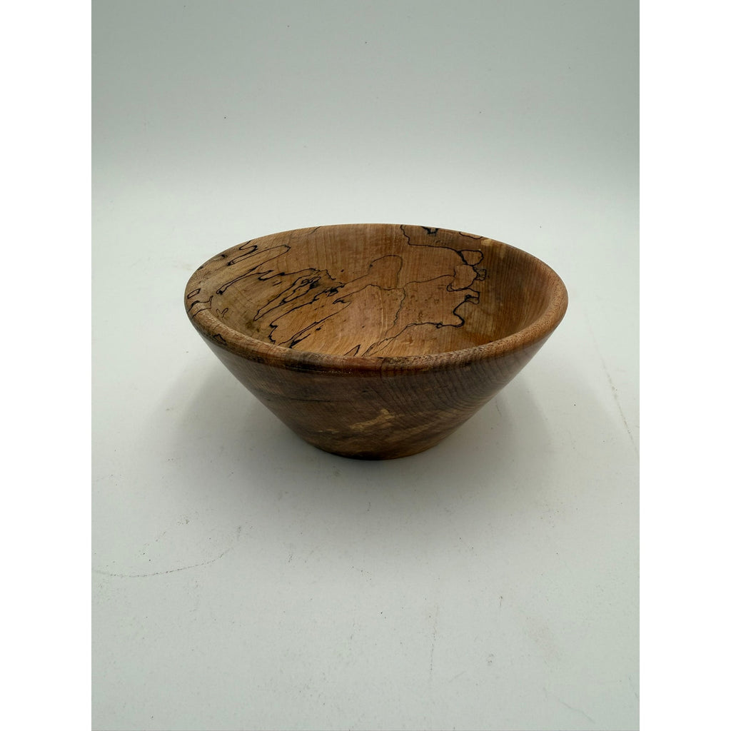 Hand Turned Spalted Maple Wood Bowl 5.25 x 2, food safe finish, decorative small serving dish, handmade home decor