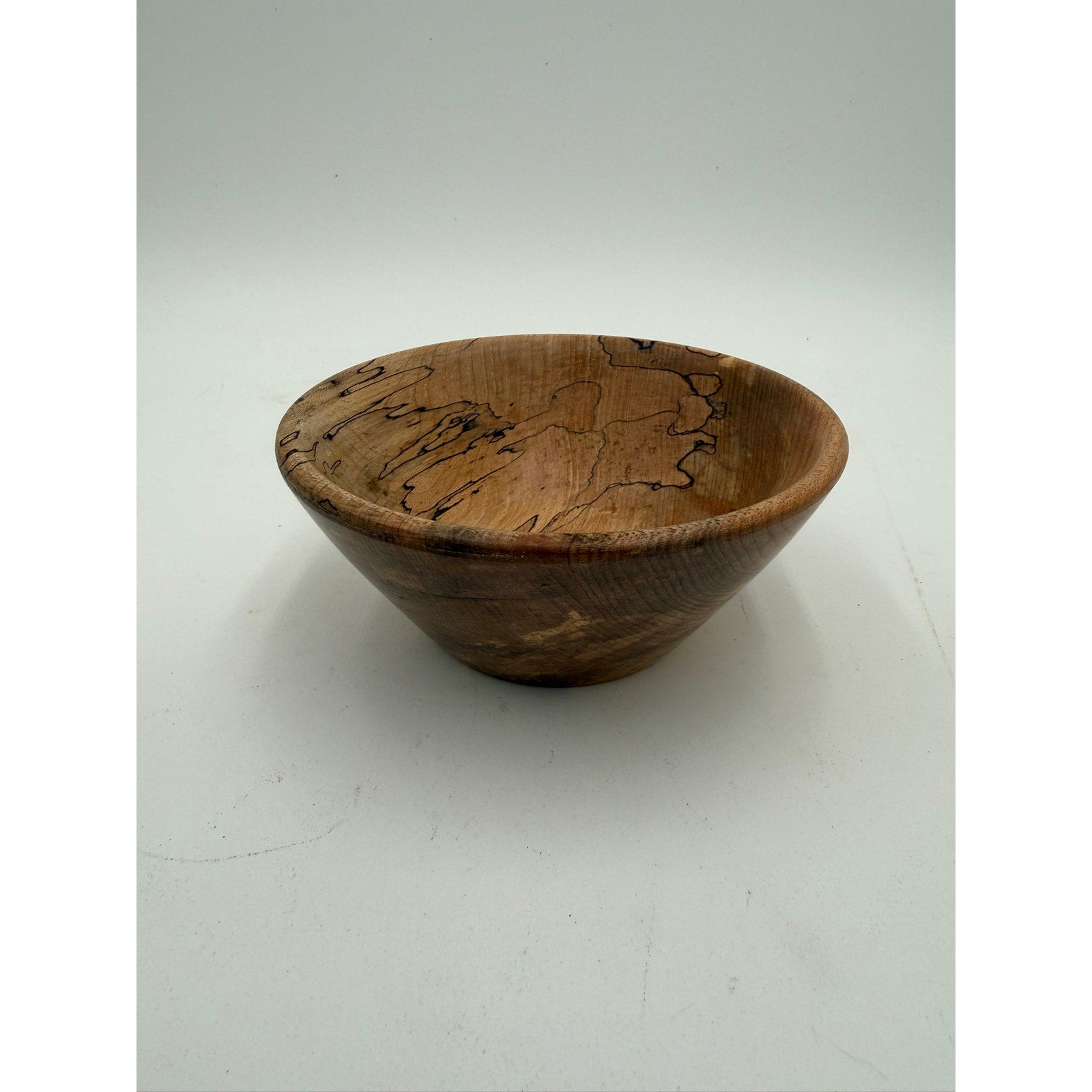 Hand Turned Spalted Maple Wood Bowl 5.25 x 2, food safe finish, decorative small serving dish, handmade home decor