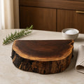 Handcrafted Walnut Live Edge Cutting Board, end grain, beautiful grain patterns, charcuterie serving tray, rustic kitchen decor