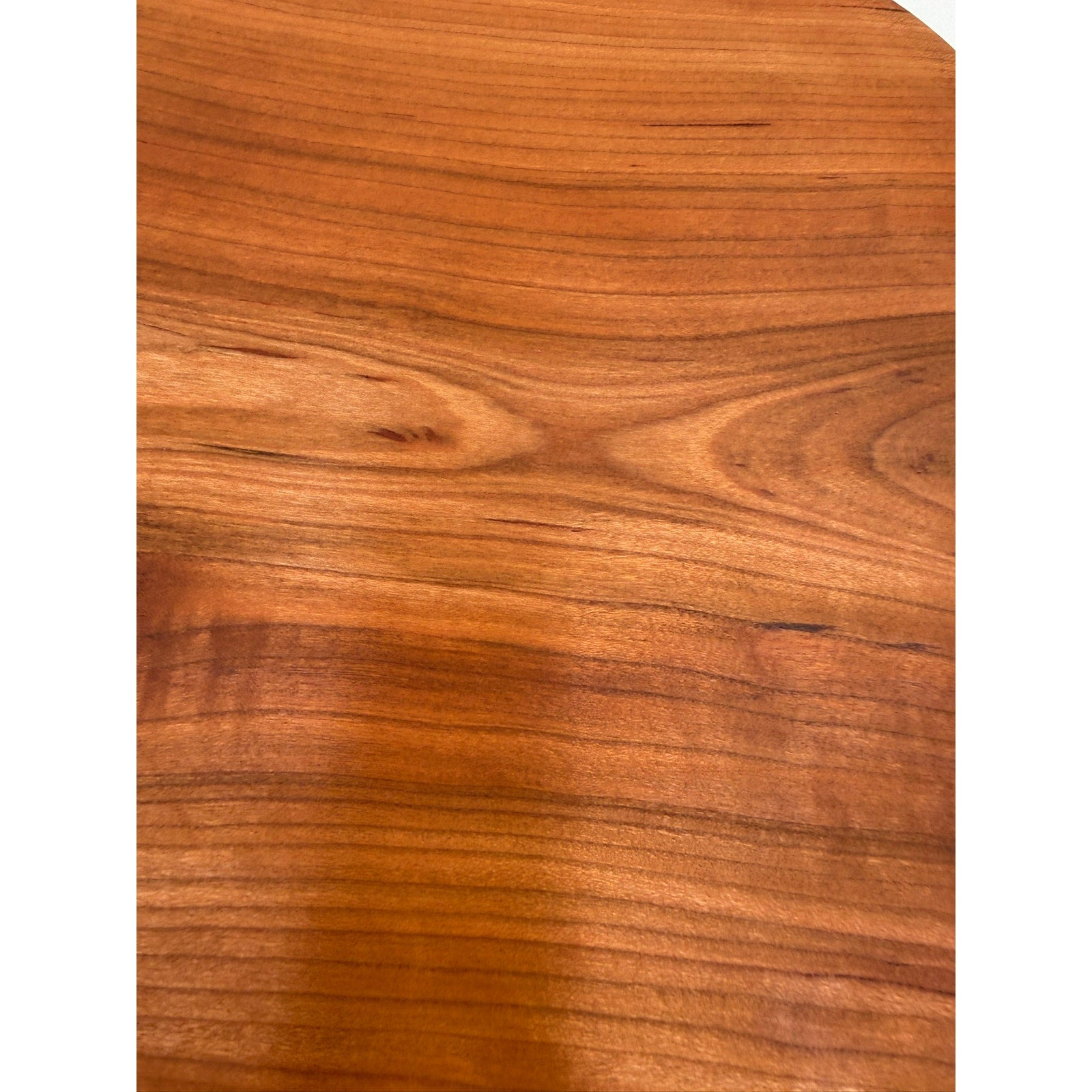 Square Cherry Hand Turned Wood Bowl, 9x9x1.52 inches, handmade serving dish, food safe finish, modern rustic decor
