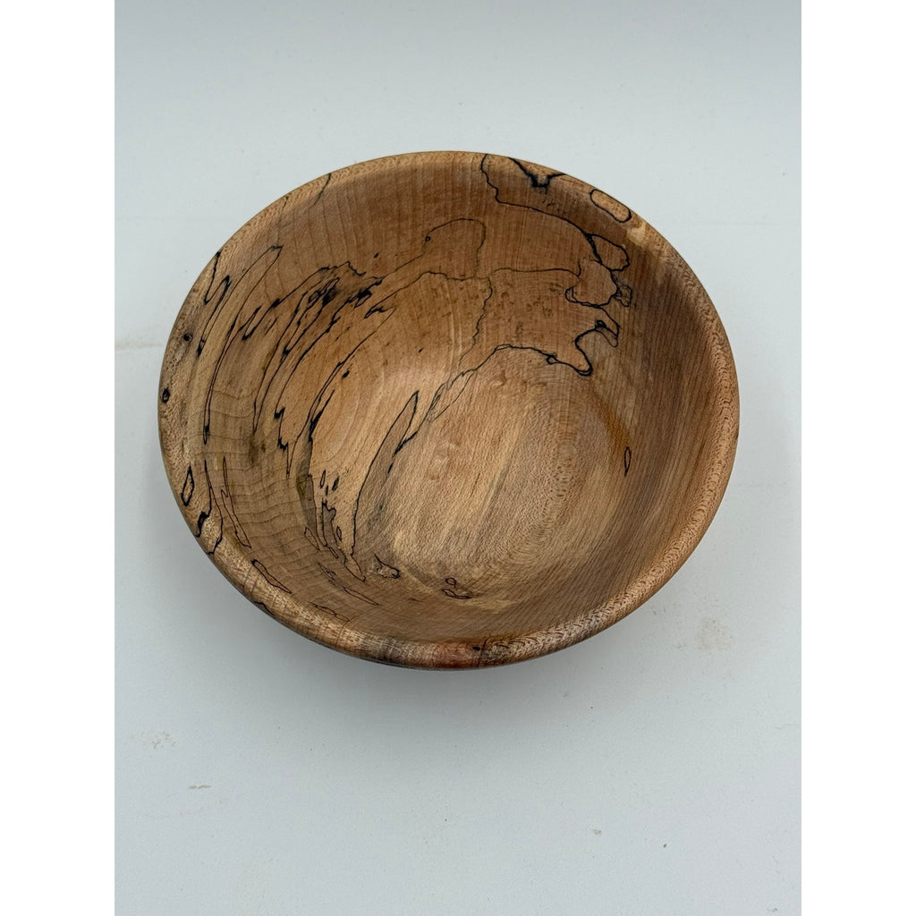 Hand Turned Spalted Maple Wood Bowl 5.25 x 2, food safe finish, decorative small serving dish, handmade home decor