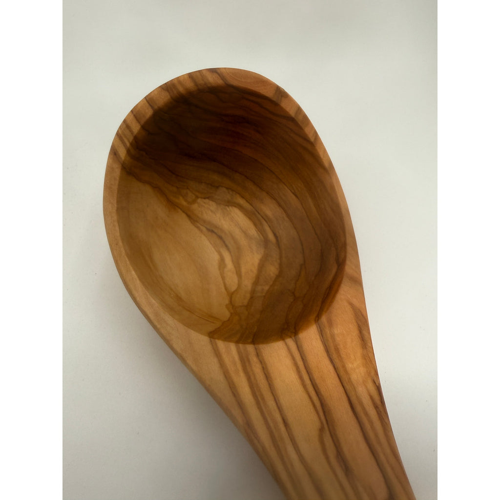Handmade Olive Wood Kitchen Ladle, 9 or 12 Inch, Food Safe, Durable Utensil