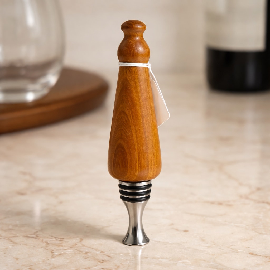 Hand Turned Stand Up Bottle Stopper