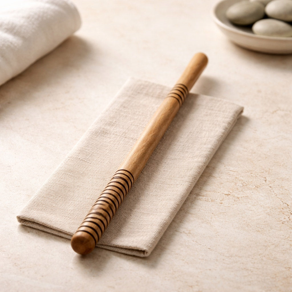 Hand Turned Hardwood Spurtle for Cooking, 12–18 inch sizes, cherry or hickory, ergonomic, smooth finish
