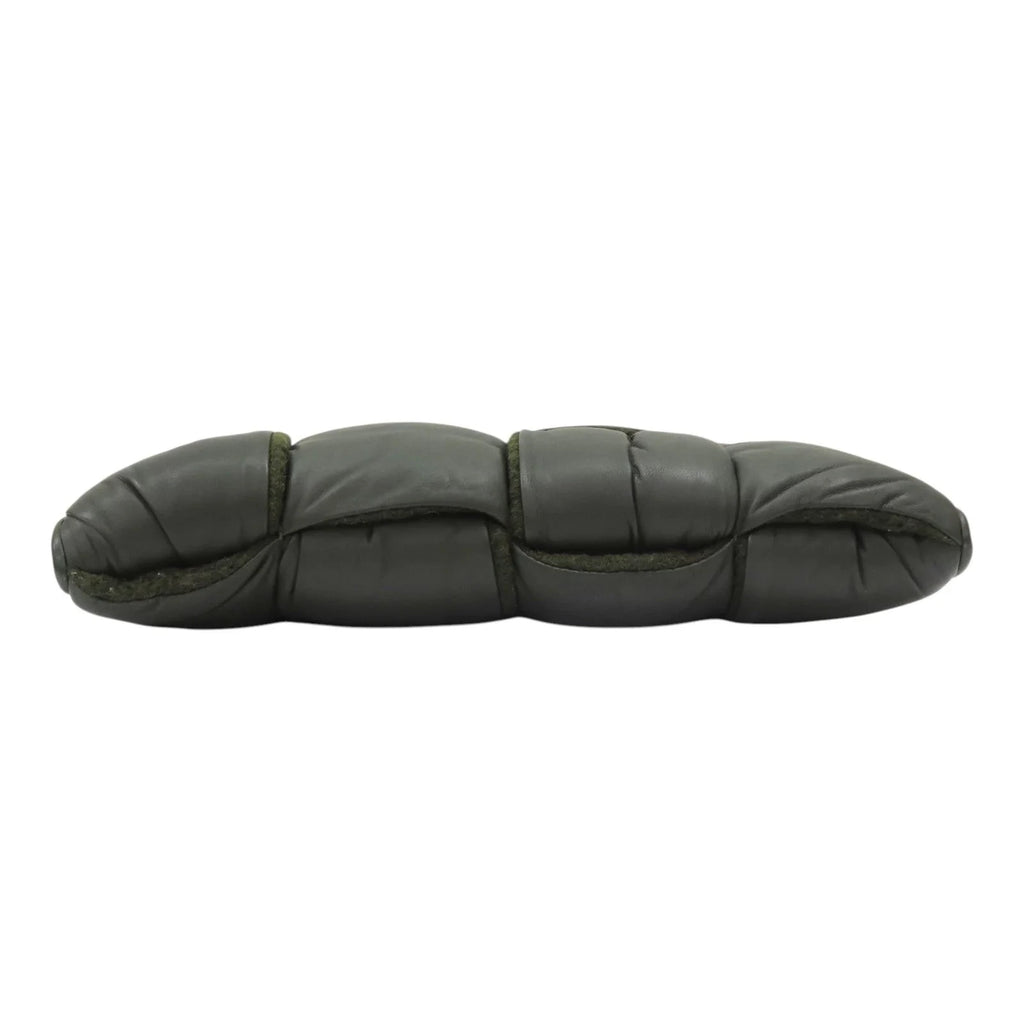 6042 - Bottega Veneta Intrecciato Padded Clutch Dark Green - Image 4