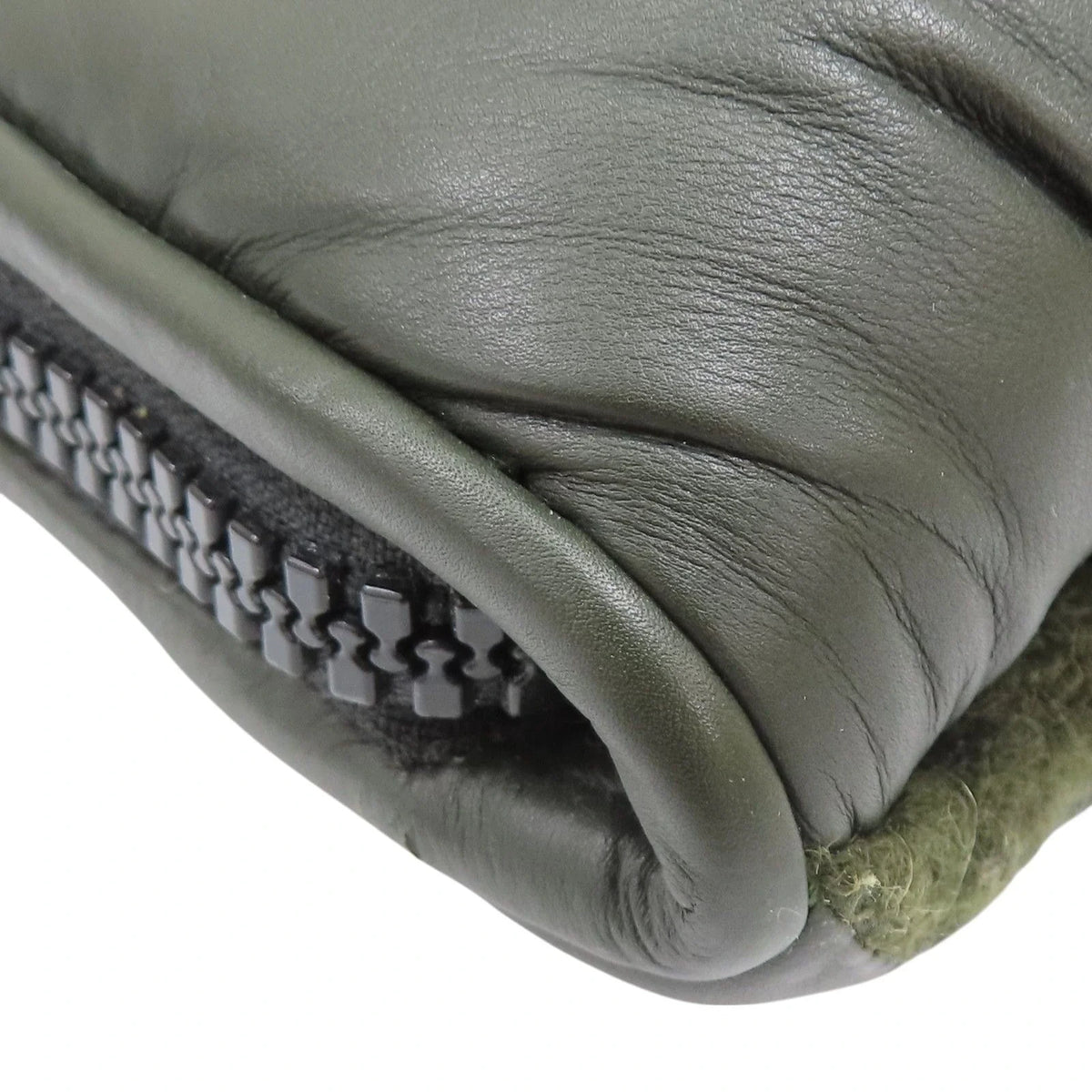 6042 - Bottega Veneta Intrecciato Padded Clutch Dark Green - Image 7