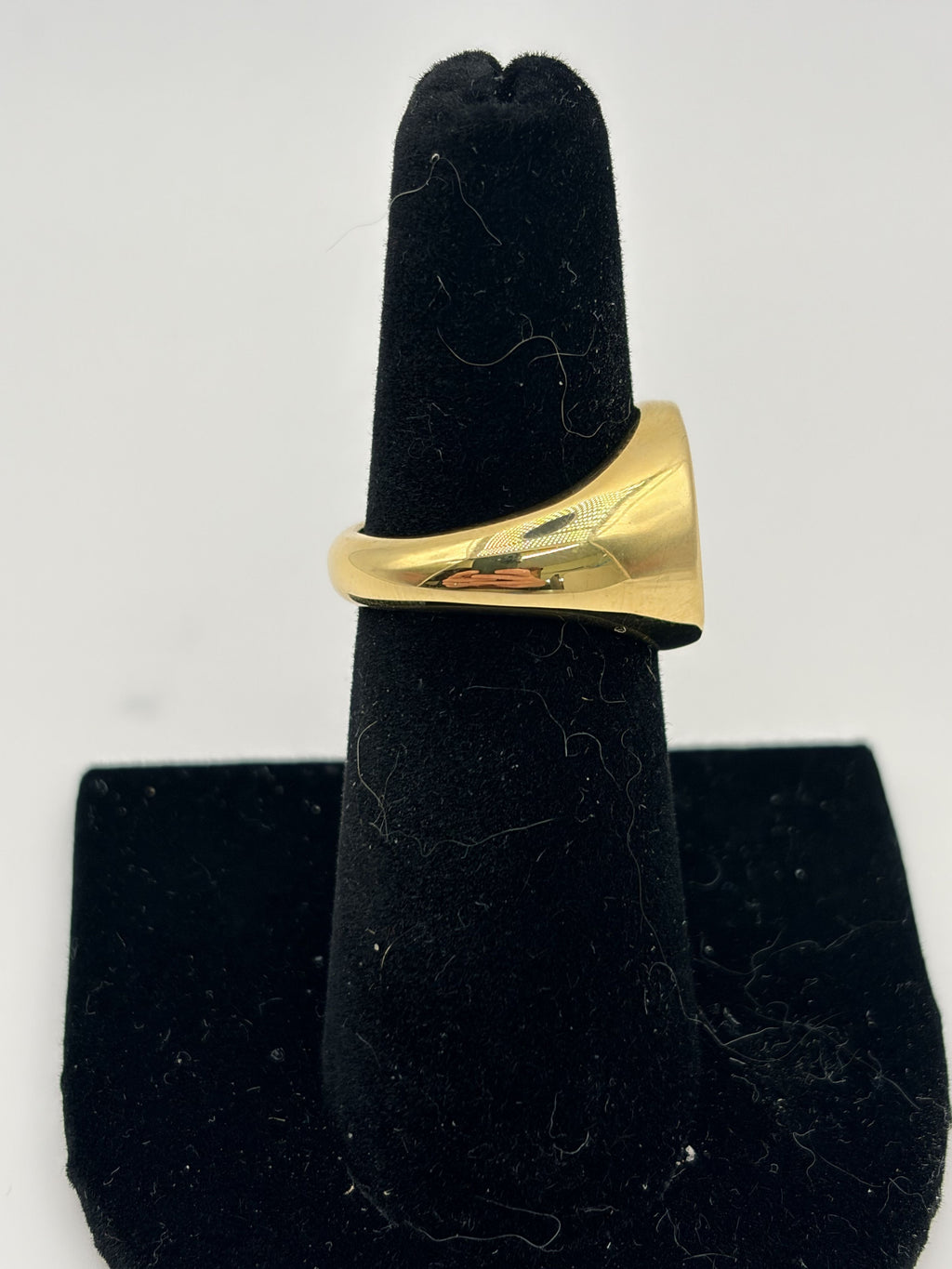 BRY Gold Initial A Signet Ring Script A Engraved Initial - Image 7